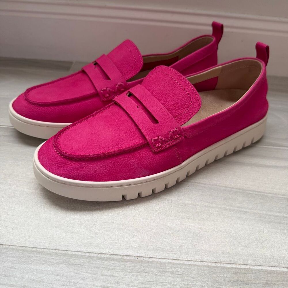 Vionic Uptown Loafers 9 Wide Rose Violet Suede - Picture 3 of 9